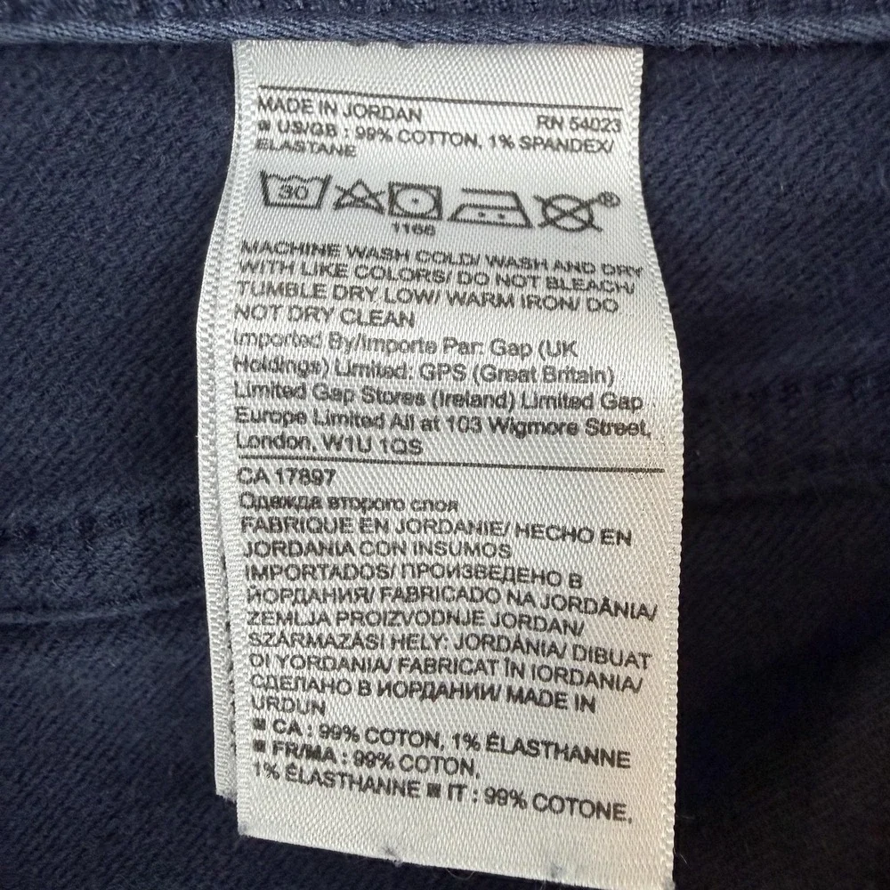 Banana Republic Slim Traveler Jeans Mens 33x30 Navy Slim Tapered Denim Pants